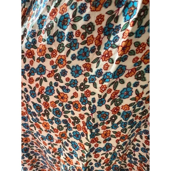 Boho Mixed Print Asymmetrical Hem Back Tie Dress Umgee Boutique NWT S #994 - Picture 8 of 13